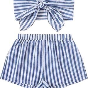 Striped Blue and White Womens Outfit